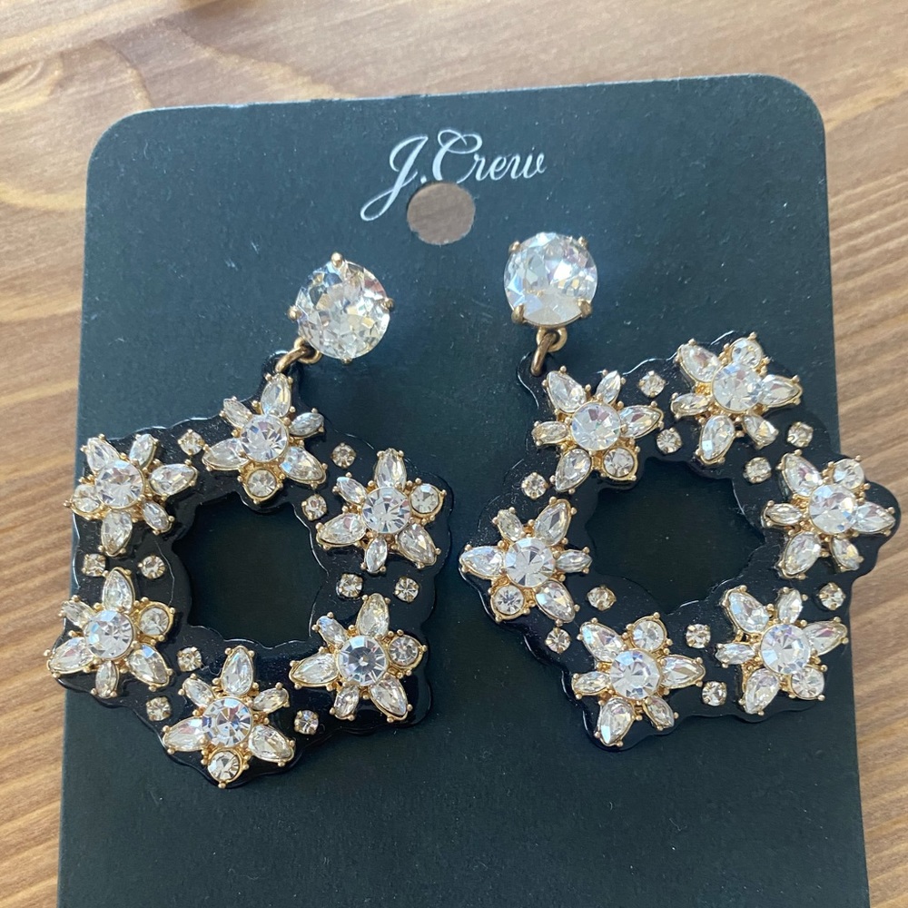 Jcrew wreath drop earrings